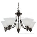 Modern lamps hanging led chandelier lighting modern american metal pendant with glass lamp holder for house furniture
